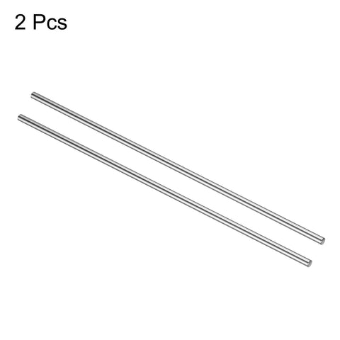 2 Pcs Two Pack 6mm By 300mm Linear Motion Rods, Chrome Plated Case Hardened Steel Rail Shafts For 3D Printers And CNC Machines, High Precision, Ultra Smooth Sliding, 58-64 HRC