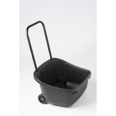 Nordic Haven Composting Cart With Rugged Rear Wheels For Easy Transport And A Bucket That Fits Under Compost Tumbler, front view