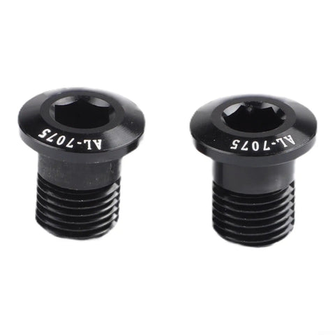M10x1.0 Rear Derailleur Hanger Bolts 8.5mm Thread, Aluminum Alloy Black Finish, 2 Piece Bike Mounting Screws