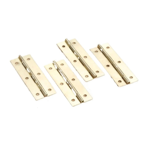 Rotating Concealed Door Hinges Set 4 Pieces Cabinet Hinge With 6 Hole Mount Vintage Gold Finish For Furniture And Wooden Boxes
