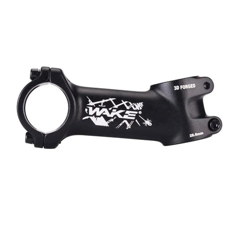 Ride-Ready 90mm 17 Degree MTB Stem With 31.8mm Clamp for mountain, road, BMX and fixie bikes, aluminum alloy black, side view