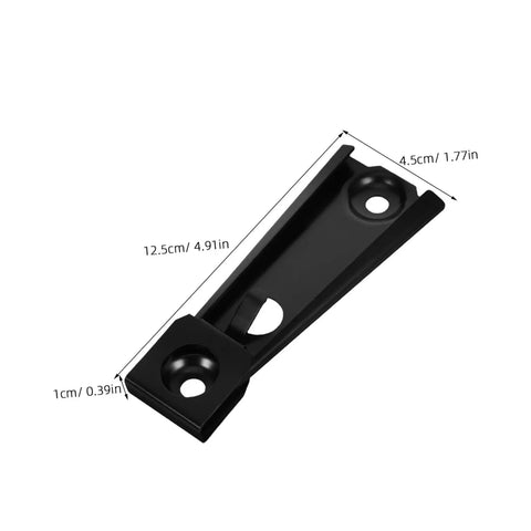 Heavy Duty Sofa Stabilizer Brackets In A Four Pack For Sectional Couch Repair and connector kit, black steel bracket, 12.5cm x 4.5cm size.