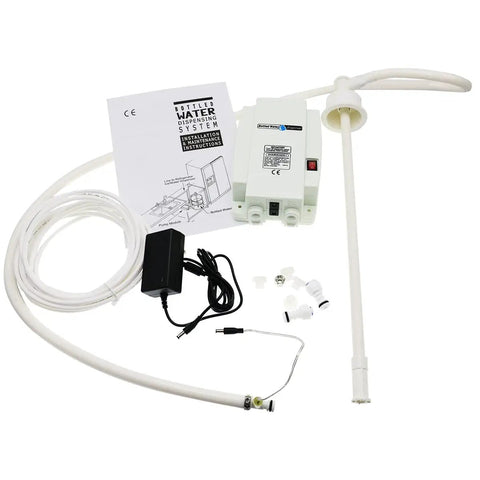Components of 5 Gallon Bottled Water Pump System with 25W Electric Dispenser, Single-Tube Design for Coffee Makers