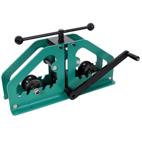 Pro Grade Manual Tube Roller Bender With 6 Dies For Round, Square And Flat Bar, Beefy Built And Ready For Action, Metal Tubing Bender