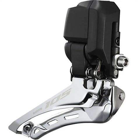 105 Di2 12-Speed Front Derailleur Braze-On Mount Black for Road Bikes Electronic Shifting