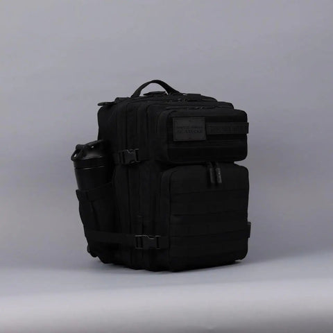25L Tactical Gym Backpack Nightshade Edition With 1000D Waterproof Oxford Fabric, MOLLE Webbing, dual cup holders