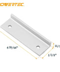 Universal Long Stop Kit For T Track Systems 2-Pack aluminum stop block dimensions