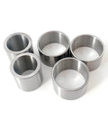 Built Tough Heavy Duty Steel Sleeve Bearings Set Of 2, GCr15 carbon steel bushings, 25mm ID, 35mm OD, displayed in various angles