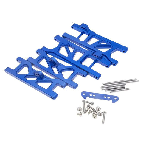 Blue aluminum A-arms set with hardware for Beefed Up Aluminum Front And Rear Suspension A Arms Set For 1/10 ECX 2WD RC Cars