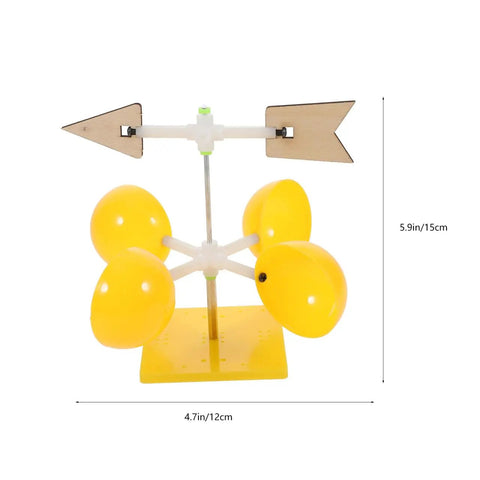 Weather Vane Educational Kit With Wind Indicator For Classroom Science Projects Durable Plastic Wind Tool With Arrow and Cups