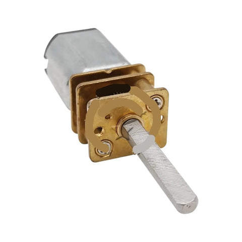 Top Shelf N20 Metal Gearbox Speed Reduction Motor For Smart Cars And Electronic Locks Runs Clean On DC 3V Or 12V With 3X20mm Steel Shaft close-up view.