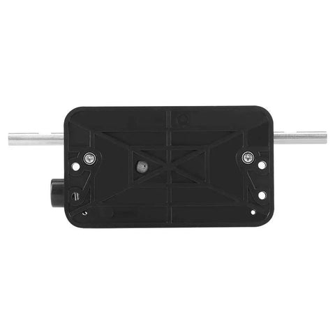 Top Shelf Six Digit Mechanical Meter Counter With Dual Rolling Wheels For Dead Accurate Length Measurement On Textiles Printing And Artificial Leather. Bottom view of the device.