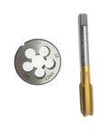 1/2-28 Right Hand Tap Die Set For Metalworking, Pro Grade Workhorse Heavy Duty High Speed Steel Tools, with die and tap