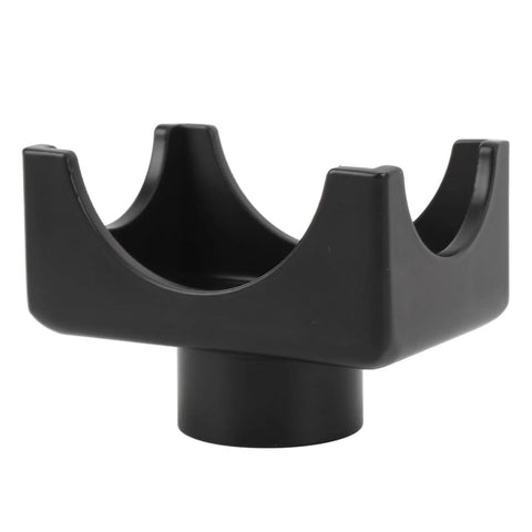 Beefy Heavy Duty Bottle Jack Axle Adapter For Dana 60 70 80 Axles, Steel Lift Saddle Attachment shown in black powder-coated steel