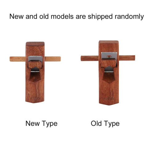 Sturdy Mini Hand Plane With Razor Sharp 127mm Steel Blade And Tough Brass Tipped Base For Slick Surface Prep and Fast Wood Trimming Portable Carpenter Essential displayed in new and old models.