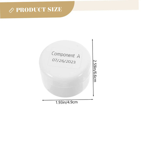 Porcelain Tub Tile Sink Repair Kit component, labeled Component A, with dimensions 1.93in by 2.59in, for fiberglass refinishing.