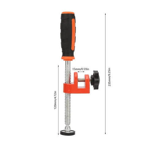 Premium Heavy Duty Woodworking Clamp With High Carbon Steel Build Made For Real Carpenters And Serious Diy Builders Cranking Out Shop Projects With Dead Serious Grip And Zero Flex, 120mm height, 235mm width.