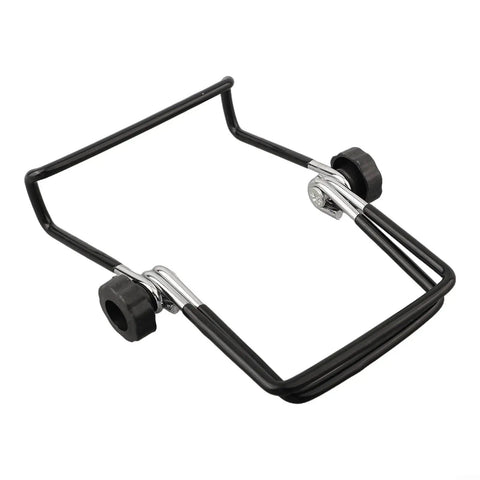 Two Pack Foldable Solar Panel Stands With Adjustable Tilt Mounts for Small and Large Panels, black metal frame