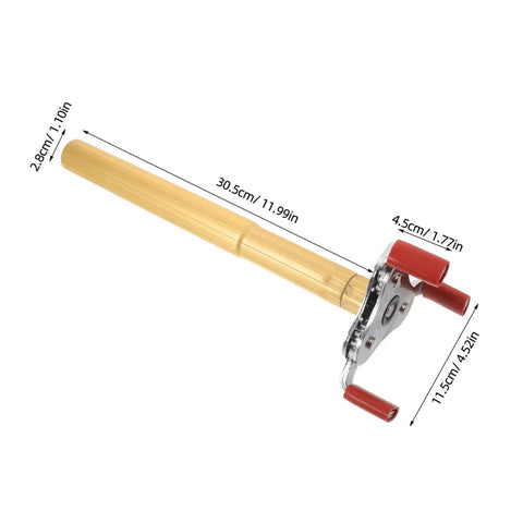 Smoke Sensor Removal Tool With Claw Head Attachment For Ceilings has a metal claw and long aluminum grip for extraction.