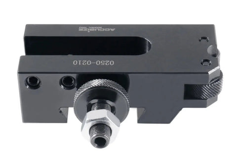 Close-up of BXA Knurling Turning And Facing Quick Change Tool Holder Style 10 Five Eighth Inch 0250 0210 Pro Grade steel body