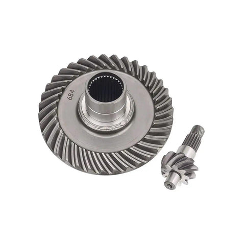 Top Shelf Heavy Duty Rear Differential Ring Pinion Gear And Bearing Kit Slick Performance Direct Fit Setup For Trx300fw 4x4 Atv Quad Trail 1988 To 2000 Models heavy steel gear with detailed teeth suitable for ATV.