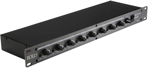 Eight Channel Mic And Line Mixer With Individual Phantom Power Pre Fader Output For Recording And Monitoring Tone Controls