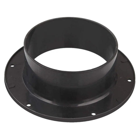 4 Inch Duct Connector 2 Pack Plastic Straight Pipe Flanges for Ventilation Ducting in Heating and Cooling Systems Durable ABS Construction