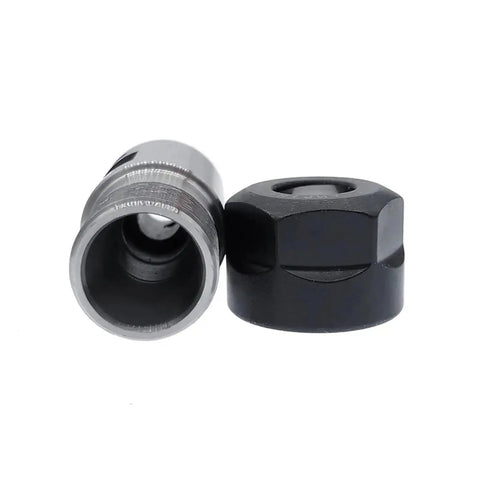 Universal 5 To 10 Mm Extension Rod Motor Shaft Spindle For Cnc Milling Machines showing a steel and black adapter for precise tool fitting.