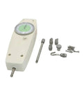 Analog Push Pull Force Gauge, Tension Meter With Peak Hold, Dual Newton Kilogram Display, Pro Grade Tension Tester For Precise Load Testing And Low Error Readings (100N), white housing with attachments