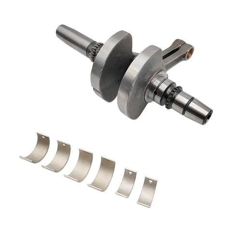 Heavy Duty Crankshaft Assembly With Connecting Rod And Bearings Fits 800cc Atv Quad Dirt Bikes And Go Karts To Handle Gnarly Trails Make Quick Fixes And Keep You Rolling, showing crankshaft and bearings.
