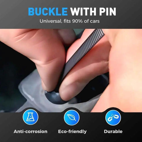 Universal Nylon Cable Tie Buckle For Cars Heavy Duty Self Locking Rivet Zip Ties installation demonstration