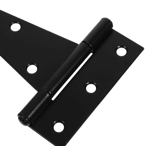 Heavy Duty Iron Door Hinge With Screws, 4 Inch Extended T Shape Slotted Bearing Hinge, Ball Bearing Design, Ultra Sturdy And Tough