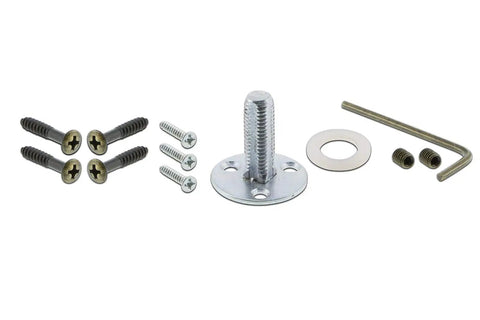 Installation kit for Crystal Door Knob With Long Back Plate Set, New York Waldorf Style Vintage Hardware For Homes