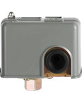 Front view of Water Pressure Switch For Well Pump Adjustable 40 To 60 Psi Differential 1 Quarter Inch NPT Fits Standard Pumps Easy Install Auto On Auto Off Control Switch.