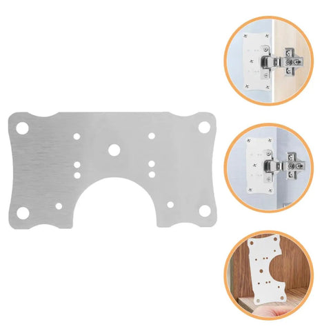5 Pack Stainless Steel Corner Cabinet Hinge Plates For Soft Close Door Hinges Repair And Slamming Prevention Smooth Operation