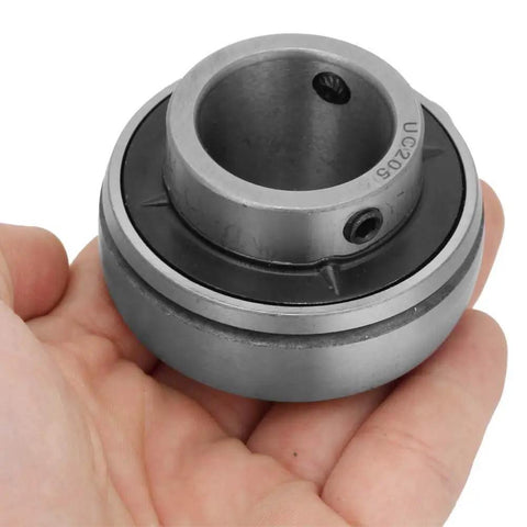 Flange Mounted Pillow Block Insert Bearing With Self Aligning Ball Bearing 25mm Bore 52mm OD Steel Housing Built Tough For Radial And Axial Loads