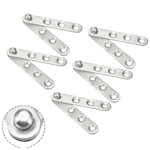 360 Degree Door Pivot Hinges For Cabinets, Stainless Steel Silver, Heavy-Duty Pivot Hardware For Inset, Overlay, And Full-Overlay Doors