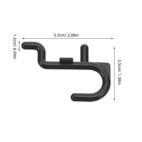 150 Pcs Plastic Pegboard Hooks For Tool Storage And Small Kitchen Supplies, Heavy Duty Repositionable Pegboard Hangers With Easy Assembly, Ideal For Retail Displays And Garage Organization, Studio Gear Black, black plastic hook 5.3cm