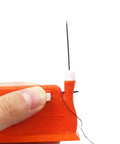 Double Head Needle Threader Tool Plastic Construction 2 Pack Easy Threading Device For Home And Shop Quick And Simple Needle Threading Aid For Embroidery And Sewing Great Gift For Elderly Crafters, red plastic double-head needle threader with thread and needle