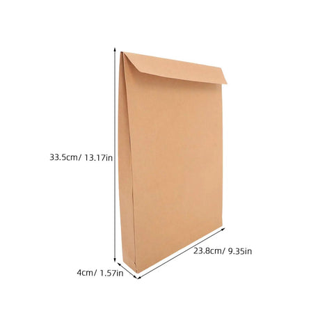 Kraft Self Seal Mailing Envelopes 238x335x40mm with double sided adhesive tape for shipping documents clothing office supplies