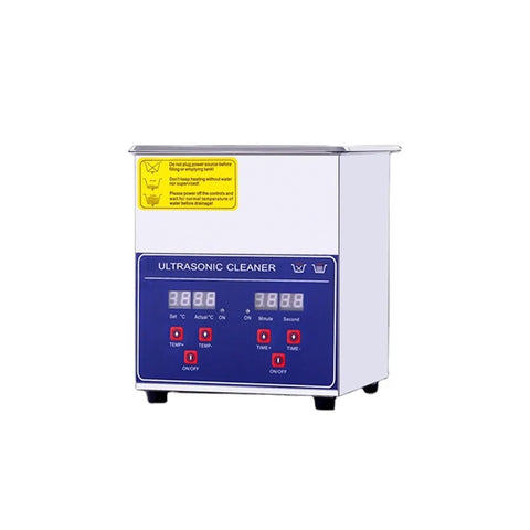 Hualuck Ultrasonic Vinyl Record Cleaner With Heating Feature Stainless Tank For Jewelry, Glasses And Watch Parts Small Parts Laboratory Grade Deep Cleaning Bath Machine With Digital Timer control panel display