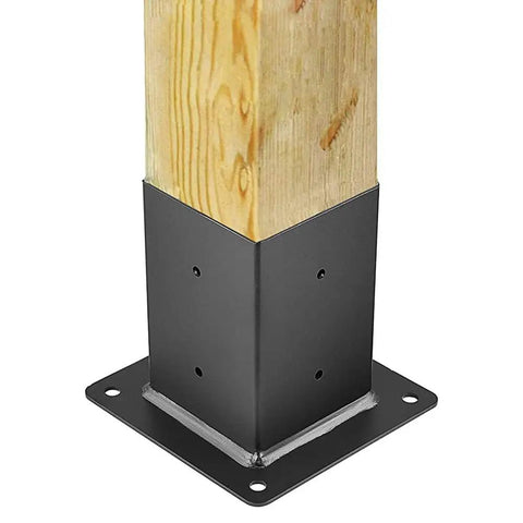 Heavy Duty 3 Way Right Angle Pergola Brackets Woodworks Post Base Kit With Screws For Gazebos, Patios, Pergolas And Log Cabins, Built To Last, DIY Ready Sturdy Outdoor Support