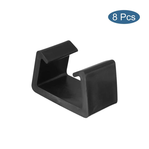 Eight Pack Patio Furniture Clips For Outdoor Setups Sofa Clamps And Rattan Wicker Chair Fasteners In Black 59mm Inner Diameter
