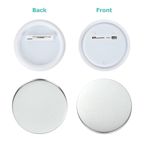 800 Piece Button Maker Supplies Kit For DIY Badge Makin Round 32mm 1.25 Inch Badges Includes Blank Pin Backs Metal Covers Clear Film And Blank Paper