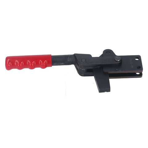 Heavy Duty Arrow Storage Case Toggle Clamp With Vertical Handle, 205 Degree Opening, 700kg Holding Capacity with red grip