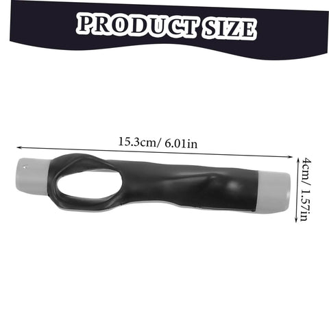 Golf Grip Trainer Pro Grade Swing Training Device size dimensions, 15.3cm length and 4cm width, shown for precise alignment use.