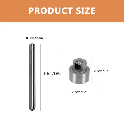 Top Shelf Boot Lace Hook Repair Kit With Install Lever And Base dimensions 9.8cm and 2.6cm for hiking gear repairs.