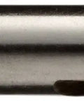 Close-up of HSS Short Length Drill Bit from 26-Piece Set, bright finish, high-speed steel, for soft metals and wood.