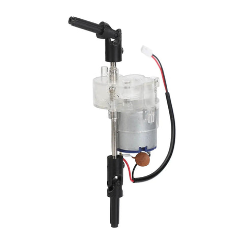Badass Hella Quiet 260 Motor Gearbox Replacement For RC Cars Featuring Dual Ball Bearings Super Tight Low Noise Transmission. Clear casing and motor design.