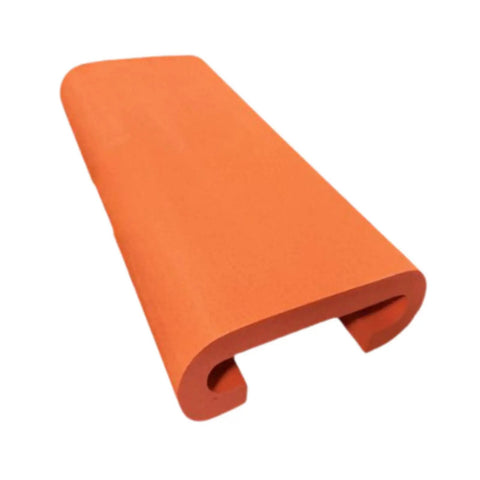 Dragon Boat Paddle Seat Cushion For Training And Competition On Water Rowing Machines Orange Foam Pad angled view